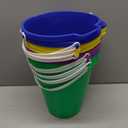 4E's Novelty 9" Large Sand Bucket with Shovel [12 Pack Bulk] Beach Buckets - Beach Toys for Kids & Toddlers, Party Favors Basket Holders, End of Year Student Gifts from Teacher