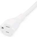 Amazon Basics Extension Cord, 10 Ft, 3-Prong Outlet Extender, Indoor Use, 13 Amps, 125V, White