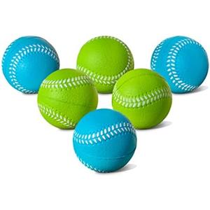 Kids Soft Foam Baseballs, 6 Pack, 2.75" | Safe & Soft Baseballs for T Ball & Toddler Baseball | Official Size Foam Balls for Kids Baseball Batting Practice