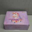 Unicorns Gifts for Girls 5 6 7 8 9 10+ Years Old, Kids Toys Set for Teens Girls Birthday Gifts Christmas, Unicorn Toys with Light Up Soft Plush Star Pillow, Diary Notebook, Headband, Water Bottle