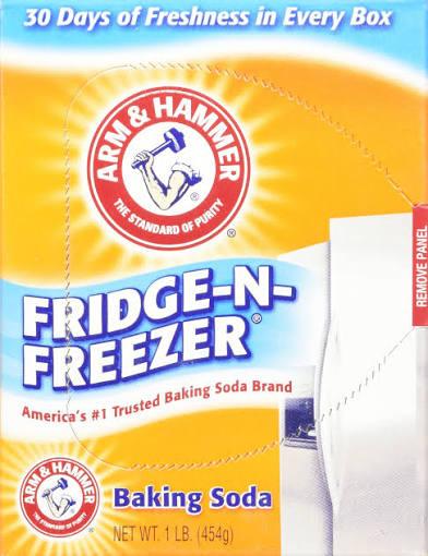 Arm & Hammer Fridge-N-Freezer Baking Soda Odor Absorber, 14 Ounces (Pack of 2)
