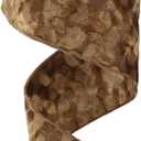 MEEDEE Brown Velvet Wired Ribbon 4 Inch Wide Double Sided Velvet Ribbon for Christmas Tree, Holiday Crafts, Home Decor, Topper Bow, Garlands, Wreaths (10 Yards)