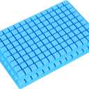 Emoly Silicone Candy Molds, 2 Pack 126-Cavity Mini Square Chocolate Molds for Gummy Jelly Truffles Pralines Caramels, Ice Cube Tray Molds (Blue)