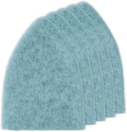 NEWISHTOOL 5 Pack Scrubber Pads for Automotive Cleaning, Non-Scratch Refill Pads of Cleaning Scouring Tool, Household Bathroom Shower Cleaning Scour Pad Multipurpose Scouring Sponge for Glass Ceramic 