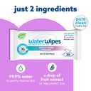 WaterWipes Sensitive Whole Body Cleansing Wipes, 99.9% Purified Water, XL Textured Wipes, Incontinence Care, Fragrance Free, 180 Count