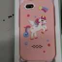 WEOLULI Kids Smart Phone with Dual Camera, Game & Music Player, Toddler Learning Play Toy Cell Phone, Gifts for Girls, Christmas, Birthday, Age 3-10, Light Pink