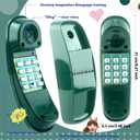 Swingset Phone Toys Playground Treehouse Phone Pretend Telephone Toy with Numeric Key for Kids Outdoor Playground Treehouse Jungle Gym Accessories (Green)