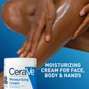 CeraVe Moisturizing Cream, Body and Face Moisturizer for Dry Skin, Body Cream with Hyaluronic Acid and Ceramides, Daily Moisturizer, Oil-Free, Fragrance Free, Non-Comedogenic, 19 Ounce