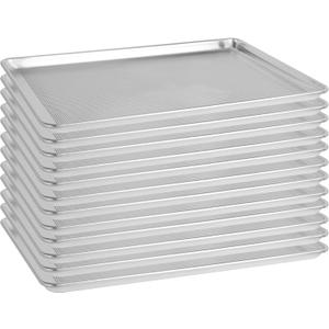 12 Pack Full Size 18" x 26" Aluminum Baking Sheet Pan Perforated, Commercial Bakery Equipment Cookie Sheets, NSF Approved Baking Tray