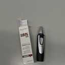 Ear and Nose Hair Trimmer Clipper - 2026 Professional Painless Eyebrow & Facial Hair Trimmer for Men Women,Battery-Operated Trimmer with IPX7 Waterproof,Dual Edge Blades for Easy Cleansing Black