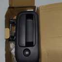 Exterior Door Handle Front Left Driver Side for 1996-2009 Chevy Express GMC Savana 1500 2500 3500 4500 Van, Replces 79320, Black w/Key Hole