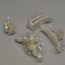 Mehayi 4 PCS Large Pearl Hair Claw Clips for Women Girls, Hair Barrette Clamps for Thick Thin Hair, Fashion Hair Accessories Headwear Styling Tools for Party Wedding