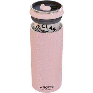 Asobu Multi Can Cooler Insulated Sleeve fits for Slim and Standard 12 Oz and 16 Oz Hard Seltzer, Soda, Beer or Energy Drinks and all standard size Beer Bottles - Glitter Pink)