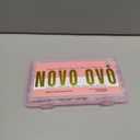 NOVO OVO White French Tip Half Cover Toe Nail Tips, Clear Soft Gel with Auxiliary Line for Fake False Toenail Extension, Sharp Square Medium Wide for Men Women Acrylic pedicure x15 Sizes 240 Pcs