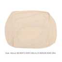 Square Stool Cover Stretchy Scratch-Resistant Protective Cover for Low Stools Solid Design Fits Standard Square Footrests Soft Comfortable for Home Use (Beige)