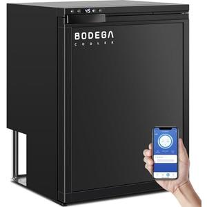 BODEGACOOLER 12 Volt Refrigerator, RV Refrigerator APP Control, 65L(2.3cu.ft.) RV Fridge Freezer, Car Refrigerator with Lock, (4℉-46℉) Travel Compressor Cooler 12/24V DC for Truck, RV, Camping