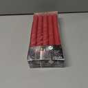 Red Taper Candles for Christmas - Set of 10 Dripless Candle Sticks - 9.5" Dinner Table & Home Decoration Candles - 8 Hour Burn Time