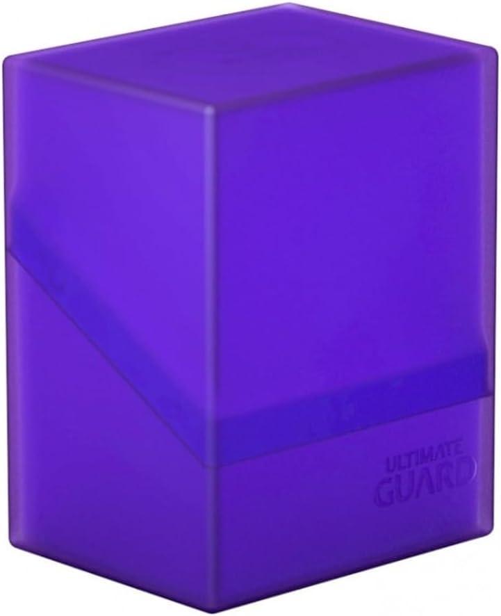 Ultimate Guard Boulder 80+ Classic, Deck Case for 80 Double-Sleeved TCG Cards, Amethyst, Secure & Durable Storage for Trading Card Games, Soft-Touch Finish