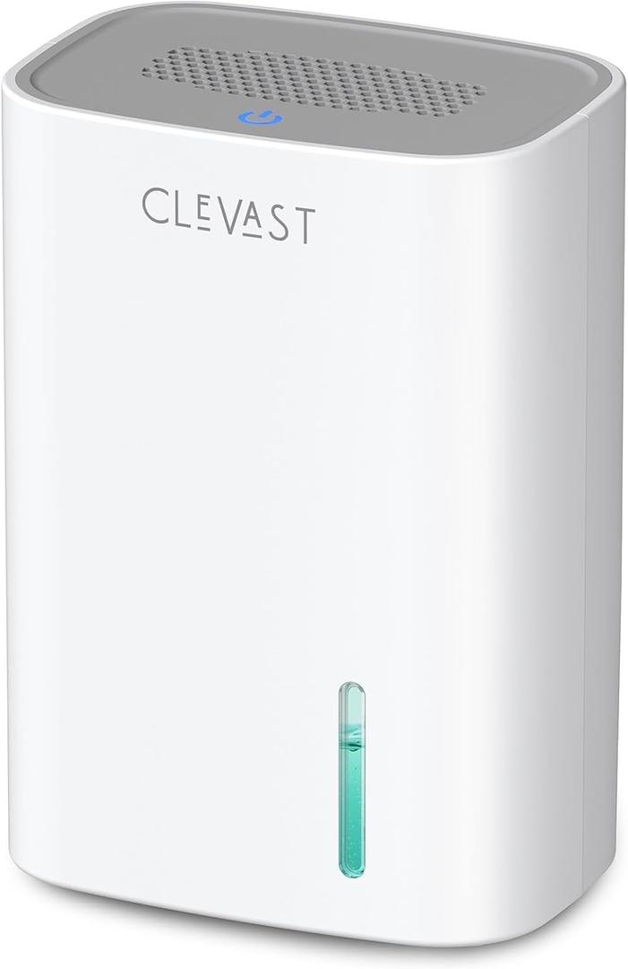 CLEVAST Small Dehumidifier for Home, 30oz Mini Quiet Dehumidifier for Bathroom Bedroom, Portable Compact Air Dehumidifier for Closet, RV, Camper