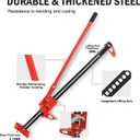 48" High Lift Farm Jack, 3 Ton Heavy Duty Utility High Lift Off-Road Jack, Ratcheting Bumper Lift Jack for Trucks, Tractors, SUVs, Jeeps, All-Terrain Vehicle Rescue & Farm Equipment Lifting, Red