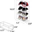 Tasybox Sunglasses Organizer, Acrylic Eyeglass Case Clear Eyeglass Holder Eyewear Display Case with 4 Drawers for Women and Men