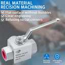 TieMin Hydraulic High Pressure Ball Valve 3 Way 3/8"NPT 4568 PSI (315bar) KHB3K Shut-Off Hydraulic Valve