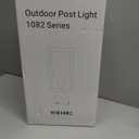 Outdoor Post Light,Waterproof Cast Aluminium Lamp Post Light Fixture,Post Lantern with Pier Mount Base,Matte Black,13.8'',Suitable for Garden,Yard or Driveway,etc