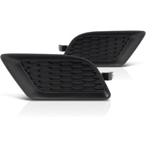 For Dodge Charger Fog Light Cover 2011 12 13 2014 Driver and Passenger Side Pair/Set | Black | SE/SXT | Cover | CH1038131 + CH1039131 | 68092571AA + 68092570AA