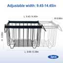 Lerivira Expandable Chest Freezer Organizer Baskets fit 5 /9 cu. Ft (4Pack)