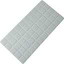 Webos Foldable Silicone Bathtub Mat: Jumbo Size Heavy Duty Safety Bath Mat for Tub Without Suction Cups Non Slip Bath & Shower Mat for Textured, Reglazed, Refinished Tub (Grey, 35.8 x 17.7)