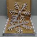 2 Pack Christmas Window Lights Snowflake Decorations, Snowflake Lights with 8 Lighting Modes for Holiday Indoor and Outdoor Wall Door Glass Decoration(Warm White)