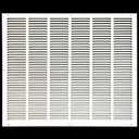 HVAC Premium 36'' x 36'' [Duct Opening] Flat Stamped Steel Return Air Grille - Sidewall and Ceiling - HVAC Vent Duct Cover - White [Outer Dimensions: 37.75''w X 37.75''h]