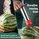 2 x Stainless Steel Watermelon Cutter - Easy To Juice- Watermelon Puncher with Round-Shape Slice - Creative Melon Opener - Making Juicing Accessories