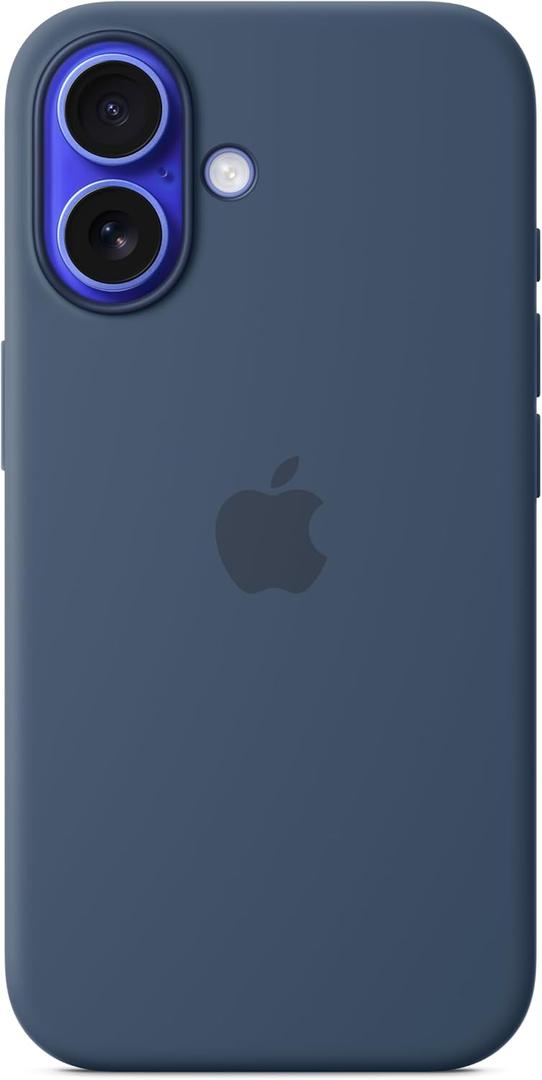 Apple iPhone 16 Silicone Case with MagSafe and Camera Control - Denim