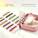 Travel Pill Organizer Binder with 14 Color-Coded Zipper Medicine Pouches