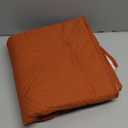 Qubjus Recliner Chair Cover Revesible Couch Cover Washable Sofa Slipcover with Pockets and Elastic Straps Furniture Protector for Dogs Pets Kids(Brown-Orange, Recliner)