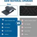 Stair Treads for Wooden Steps Indoor, 8" X 30" Non Slip Carpet Stair Treads with Reusable Adhesive for Kids Elders and Dogs, Surface Polyester TPR Backing Stair Rugs -4 Pack (Dark Grey-n)