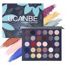 UCANBE 30 Color Eyeshadow Makeup Palette  Dark, Earthy & Bold Tones Eye Shadow with Matte Glitter Metallic Finishes Highly Pigmented, Long-Lasting Make Up Pallet for Smoky, Glam, and Everyday Looks (NEUTRAL)