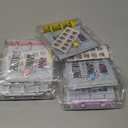 5 Pack 1000 Money Saving Challenge with 25 Binder Mini Savings Challenge Book with Envelopes for Budgeting Cash Planner, Pink & White & Blue & Purple & Yellow