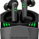 Black Shark Wireless Earbuds with 35ms Ultra-Low Latency, Gaming Bluetooth Earbuds with Premium Sound, Bluetooth 5.2, 10mm Drivers, 4 Hyperclear Mics, IPX5 Waterproof, 20H Play Time, Comfort Fit, Black