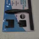 All-Purpose Stainless Steel Shower Squeegee for Shower Doors with 2 Adhesive Hooks, Bathroom Cleaner Tool Household Window Mirror Squeegee for Home Cleaning, Glass Door, Tile Wall, Car, 10 Inch Black