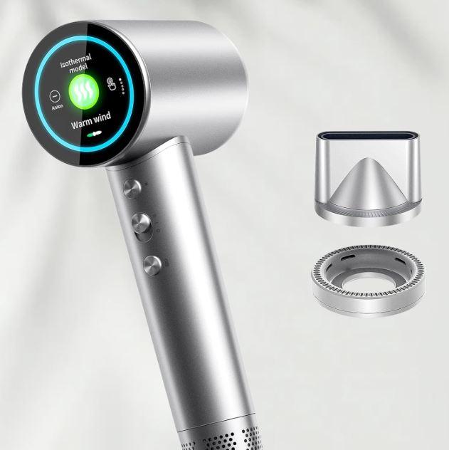 Hair Dryer,Hair Care, High-Speed Ionic Blow Dryer, 3 Min Fast Dry Brushless Motor, Low Noise Lightweight Hairdryer with HD Display & Magnetic for Curly Hair, Home & Travel Salon