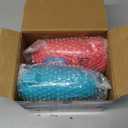 JOYIN 2 Bubble Guns with 2 Refill Solution (10 oz Total), Bubbles Maker, Blower, Machine Gun Blaster for Kids, Toddlers, Outdoors Activity, Party, Birthday Gift, Easter Toys (Blue+Red)