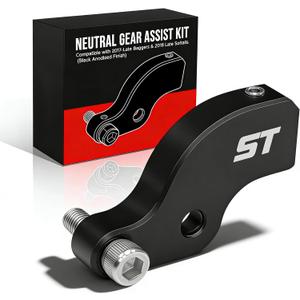 Neutral Gear Assist Kit for Harley M8 Touring & Softail Models Compatible with 2017-Late Baggers & 2018-Late Softails (Black Anodized Finish)