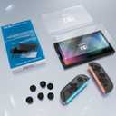 Switch 2 Case for Nintendo Switch 2 Model 2025, Dockable Cover Hard PC Protector Case for Switch 2 Grips, Switch 2 Console and Accessories with Thumb Stick Caps