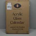 Acrylic Calendar for Wall - 24x18 Wall Calendar, Dry Erase Calender, Clear Calendar for Wall, Includes Magnetic Pen, Tray Holders, 4 Markers and 1 Eraser