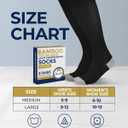 Pembrook Bamboo Viscose Light Compression Socks - 3 Pairs | 8-15 mmhg Compression Socks | Knee High Comfort Support Socks