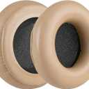 Geekria Replacement Ear Pads for Bang & Olufsen Beoplay H4/ H6/ H7/ H9/ H9i/ HX, Portal Headphones Ear Cushions, Repair Parts (Khaki/No Plastic Clip)
