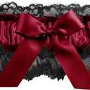 Ivy Lane Design Britney Garter, Black/Burgundy