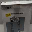 95oz Home Dehumidifier, (950 sq.ft) Quiet dehumidifier for Bedroom Bathroom with Drain Hose, with Air Reusable Filter Indoor Dehumidifier for Basement RV Closet, White, H10-1